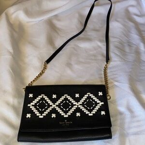 NWOT Kate Spade NY Valencia Flynn Crossbody purse boho chic fall black color